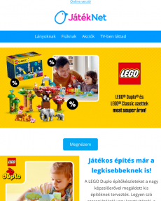Játék Net - Ezeket a LEGO ajánlatokat ne hagyd ki!