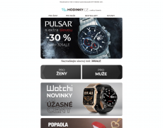 Hodinky.cz - Extra SLEVA 30 % na stylové hodinky PULSAR