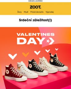 ZOOT - Srdeční kolekce Converse & až −40 % na boty