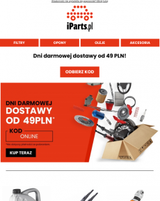 iParts.pl - Nie płać za dostawę części samochodowych w ten weekend