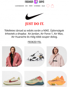 Fashion Days - Nike újdonságok érkeztek, fedezd fel őket!