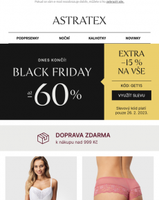 Astratex - EXTRA −15 % na vše včetně Black Friday slev! | Doprava zdarma