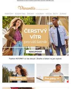 Vivantis.cz - Nepřehlédněte stylové fashion NOVINKY >> Čerstvý vítr pro váš šatník