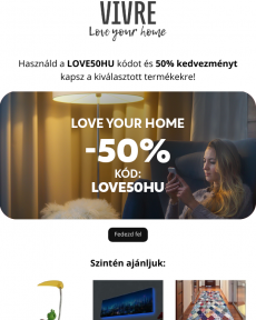 Vivre - A világítótestek kiválasztásával körvonalazzon egy meseteret otthon. Alkalmazza a LOVE50HU-et. Love Your Home ️