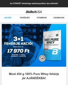 BioTechUSA -  Ellenállhatatlan 100% Pure Whey AKCIÓ - ezt látnod kell Jot