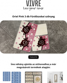 Vivre - Tudjuk, hogy valami rózsaszínt szeretnél a fürdőszobádba!Ez a valami az Orial Pink 3 matt szőnyeg készlet. Love Your Home ️
