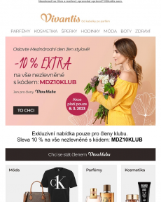 Vivantis.cz - EXTRA sleva 10 % na vše nezlevněné  Oslavte Mezinárodní den žen (nejen) květinou