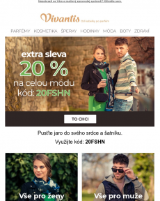 Vivantis.cz - EXTRA sleva 20 % na celou módu >> Pusťte jaro do svého šatníku