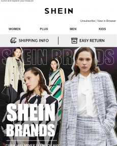 SHEIN Brands | Looking Chic Has Never Been This Easy