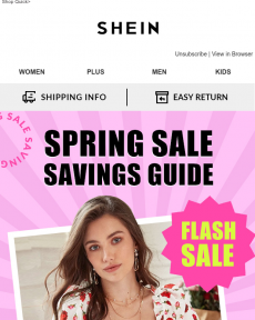 SHEIN - Spring Sale Savings Guide