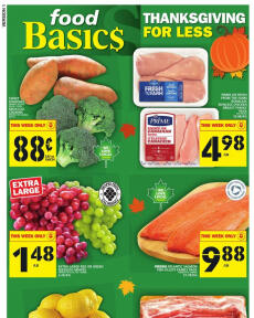 Food Basics flyer from Thursday 29.09.