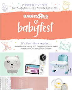 Toysrus Babyfest Flyer