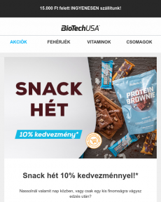 BioTechUSA: Egy kis finomságra vágysz Jot?  Snack hét 10% kedvezménnyel!
