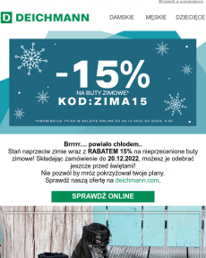 Deichmann - RABAT 15% na ciepłe i modne buty zimowe!